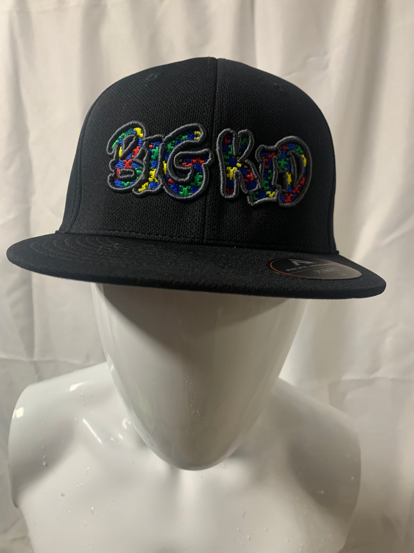 Fitted Baseball Cap - Black/ Multi-Color